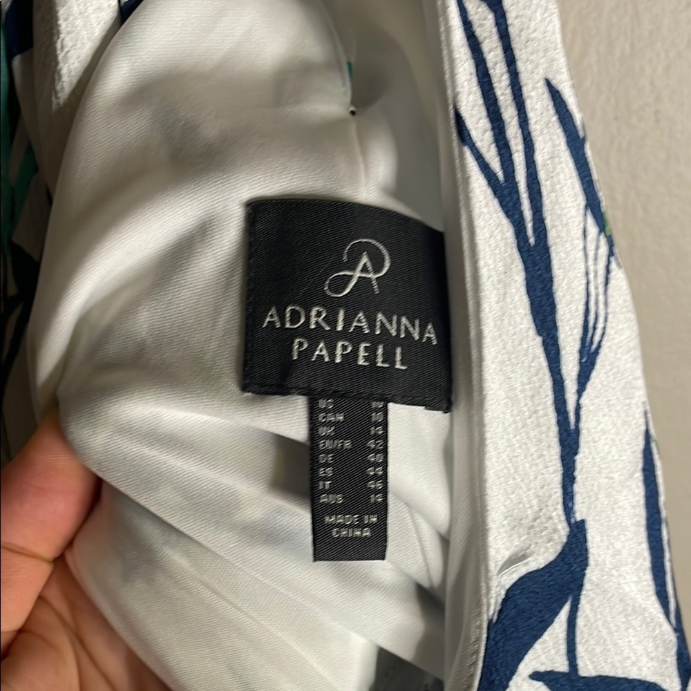 Adrianna Papell White and Blue Floral Dress - Picture 5 of 5